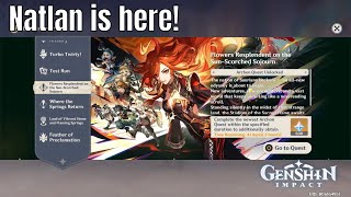 Genshin Impact Welcome to Natlan V50 Launch Stream [upl. by Tager]