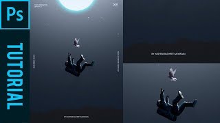 Astronaut Fall down Manipulation ala Magdiel Lopez  Tutorial Photoshop CC 2019 [upl. by Yardna748]