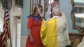 KENS 5 anchor dubbed Dame Deborah after getting knighted [upl. by Gwynne]