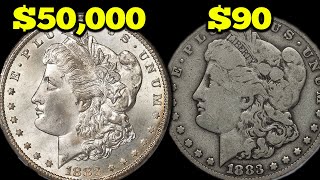 Super Rare Silver Morgan Dollar Coins Worth Money 1883 Silver Morgan Dollar Value [upl. by Arebma158]