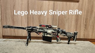 Working Lego Heavy Sniper RifleAntimaterial Rifle  overview and mechanism [upl. by Averill941]