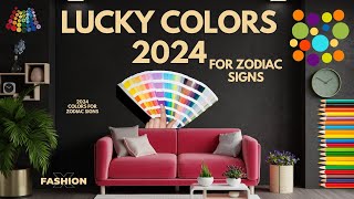 Zodiac Signss Lucky Colors for 2024 and Beyond  AstroWinners [upl. by Emerick286]