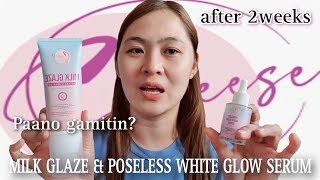 MILK GLAZE INSTANT HYDRATOR amp POSELESS WHITE GLOW SERUM BY SEREESE BEAUTY 2WEEKS REVIEW [upl. by Anel]