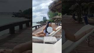 Nungwi Beach at Zanzibar beach travel shorts shortvideo subscribe [upl. by Eneleuqcaj]