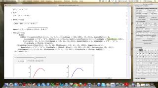 Parametric Curves Part 24 Modeling the motion of a ball a quotprojectilequot Part 3 [upl. by Inait]