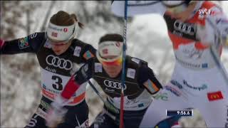 Längdskidor Tour de Ski Oberstdorf 20162017 10km Jaktstart Damer Fristil [upl. by Sergent878]