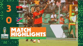 HIGHLIGHTS  Angola 🆚 Namibia  TotalEnergiesAFCON2023  Round of 16 [upl. by Munford371]