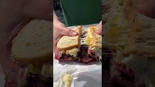 This pastrami reuben is famous 🤤 [upl. by Enidlareg]