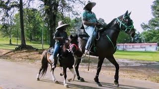 Father and Young Daughter Horseback Riding at Annual Onsight Trail Ride [upl. by Aryc451]