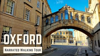 OXFORD  4K Narrated Walking Tour  Lets Walk 2021 [upl. by Andrei]