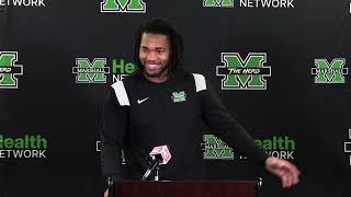 Marshall Football Player Press Conferences Post Coastal Carolina [upl. by Outlaw]