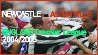 Newcastle vs Aston Villa England Premier League 20042005 [upl. by Liatrice94]