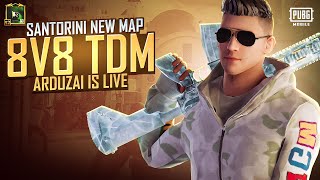 New TDM Map 8v8 Santorini  Pubg Mobile Live [upl. by Normand699]