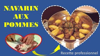 NAVARIN AUX POMMES  recette de passe simple et facile [upl. by Kcirdes336]