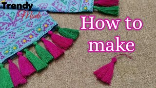 How to make tassels  Easy Method of making tassels  DIY Projects [upl. by Alansen]