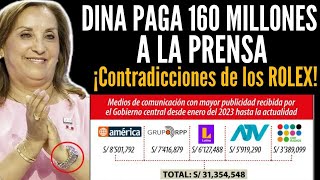 ¿POR QUÉ NO LE DICEN DICTADORA DINA BOLUARTE COMPRA PAGA 160 MILLONES A LA PRENSA HEGEMÓNICA 6 ABR [upl. by Aneeroc]