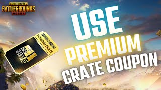 How to Use Premium Crate Coupon in Pubg Mobile 2024 [upl. by Jaddan]