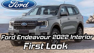 Ford Endeavour 2022 Interior First Look [upl. by Imim]