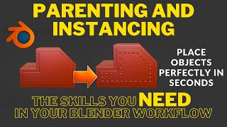 Parenting and Instancing on points in Blender [upl. by Ienttirb]