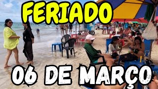 Porto de galinhas hoje🏖️06 de março FERIADO em Pernambuco e Teve abraços 🫂 [upl. by Aiza]