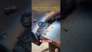 ⚒️Falt position welding tricks for all welder steel shorts viralvideo [upl. by Bolen340]