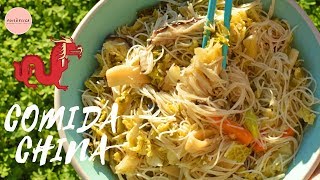 FIDEOS CHINOS DE ARROZ CON VERDURAS I Sin Gluten [upl. by Ymas]