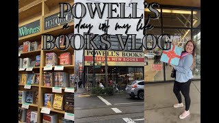 POWELLS BOOKS VLOG  HUGE BOOK HAUL [upl. by Alinoel621]