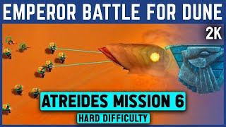 Emperor Battle For Dune  Atreides Mission 6  Hard Difficulty  2K [upl. by Issac]