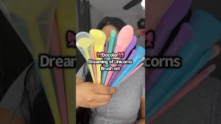 🌈Unicorn Brush set🌈 docolor makeupbrushes colorfulmakeup makeup maquillaje beauty beautiful [upl. by Pier]