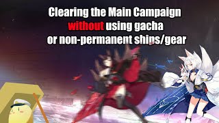 Azur Lane Clearing the Main Campaign without using Gacha Ships or Limited Content Part 4 [upl. by Eirolav]