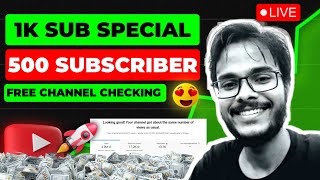 1k Subscriber Special  🔥 Live Channel Checking  Free Promotion  bytesphere99 manojdey [upl. by Dexter]