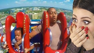 Dad tries to save son on roller coaster then this happens [upl. by Timmons]