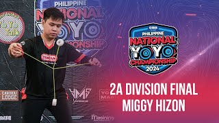 2024 Philippine National YoYo Championship  Miggy Hizon  2A Final  2nd Place [upl. by Pasahow]