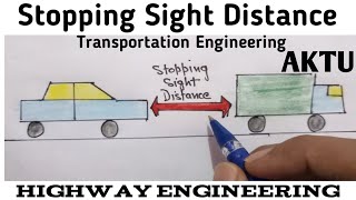 Stopping sight distance in hindi  Highway Engineering  GATE ESE IES SSC JE [upl. by Haek]