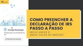 Como preencher a declaração de IRS  Passo a Passo [upl. by Ranson]