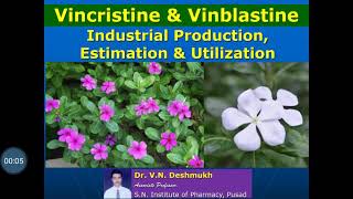 Vincristine amp Vinblastine  Production Estimation and Utilization [upl. by Danelle]