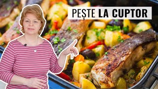 🐟 PEȘTE la CUPTOR cu LEGUME 👌 Rețeta simplă pentru începători [upl. by Jezrdna]