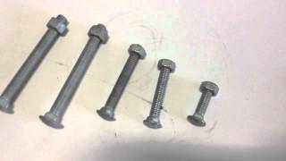 Carriage Bolts Chain Link Fence Fittings [upl. by Aholla725]