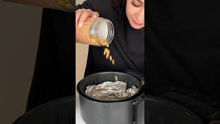 Tik tok popcorn recipe  how to make popcorn in the air fryer [upl. by Mehcanem]