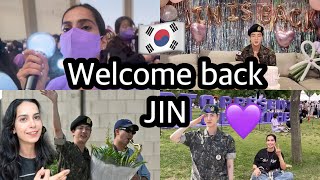 🇰🇷BTS JIN is BACK 🥳💜 [upl. by Arjun]