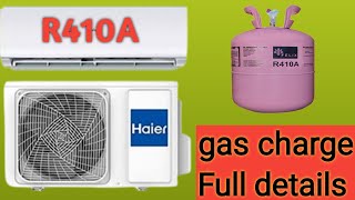 R410a gas charge in inverter ac  in urdu [upl. by Kcirtapnhoj]