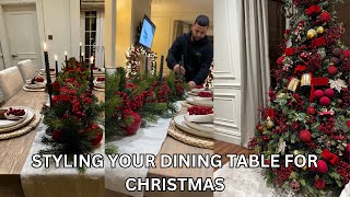 THE ULTIMATE GUIDE TO STYLING YOUR DINING TABLE FOR CHRISTMAS [upl. by Magdalena]