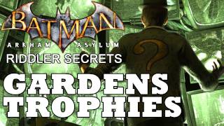 Batman Arkham Asylum Botanical Gardens Riddler Trophy Locations [upl. by Aneroc]