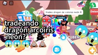 tradeo dragon de arcoiris neón R😱😱💩 [upl. by Leik]