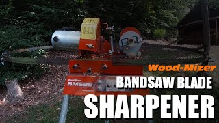 WoodMizer in Action  BMS25 Automatic Bandsaw Blade Sharpener [upl. by Beutner]