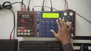 Boss SP202 beat using MPC 1000 MIDI sequencer  phdirac [upl. by Madanhoj490]