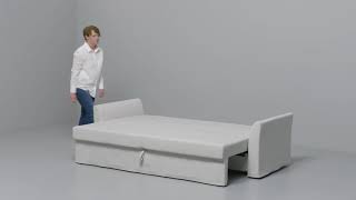 IKEA  HOLMSUND Anleitung vom 3er Sofa zum Bett [upl. by Nevak]