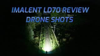 IMALENT LD70 MINI EDC 4000 Lumens XHP702 with Drone Beamshots [upl. by Etnomed]