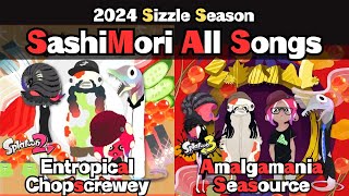 Splatoon3 amp 2 SashiMori AllSongs  Amalgamania Seasource Entropical Chopscrewey  Study Music [upl. by Dougal]