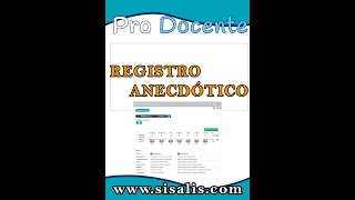 Registro ANECDÓTICO ProDocente [upl. by Bugbee567]